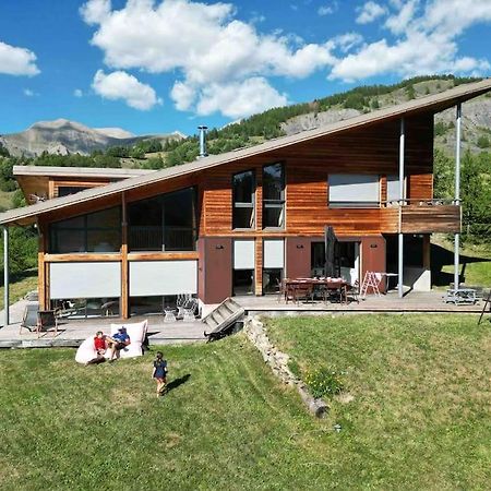 Chalet D'Architecte Avec Vue Panoramique Allos Eksteriør billede