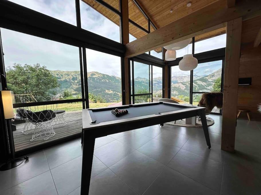 Chalet D'Architecte Avec Vue Panoramique Allos Eksteriør billede