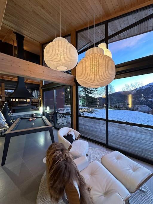 Chalet D'Architecte Avec Vue Panoramique Allos Eksteriør billede