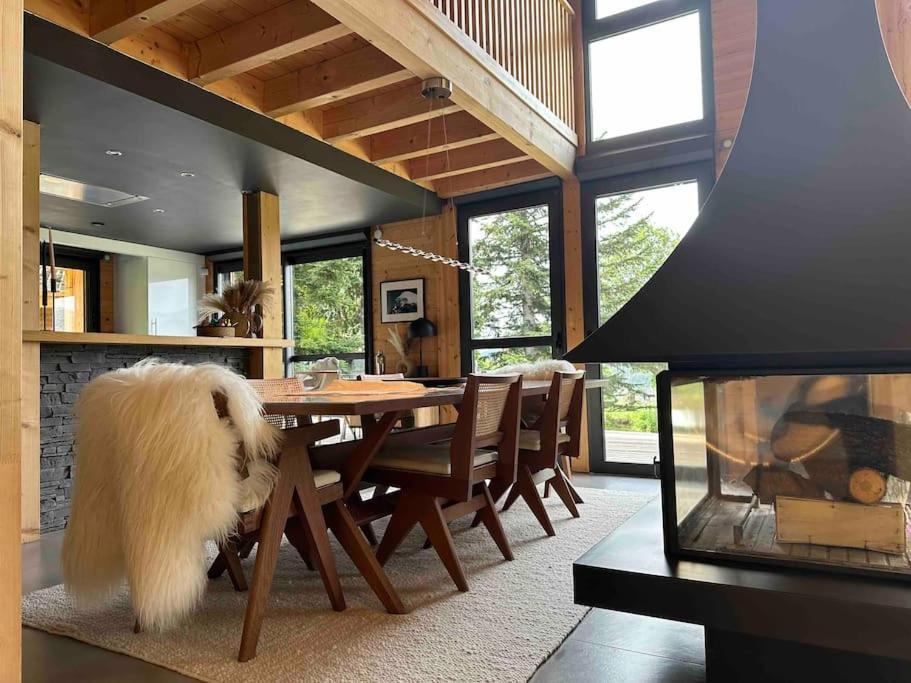 Chalet D'Architecte Avec Vue Panoramique Allos Eksteriør billede