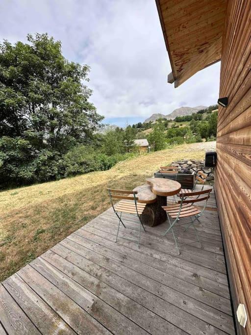 Chalet D'Architecte Avec Vue Panoramique Allos Eksteriør billede
