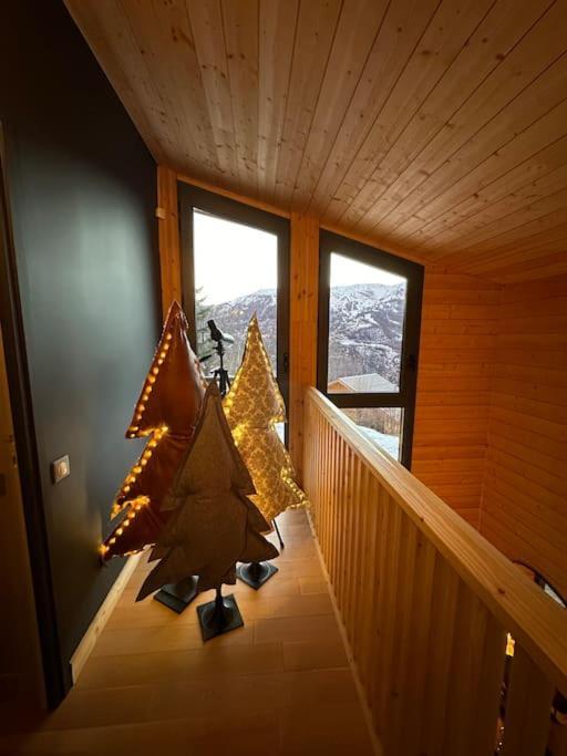 Chalet D'Architecte Avec Vue Panoramique Allos Eksteriør billede