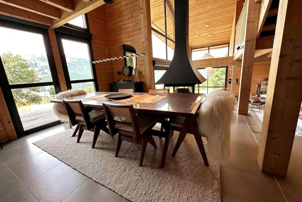 Chalet D'Architecte Avec Vue Panoramique Allos Eksteriør billede