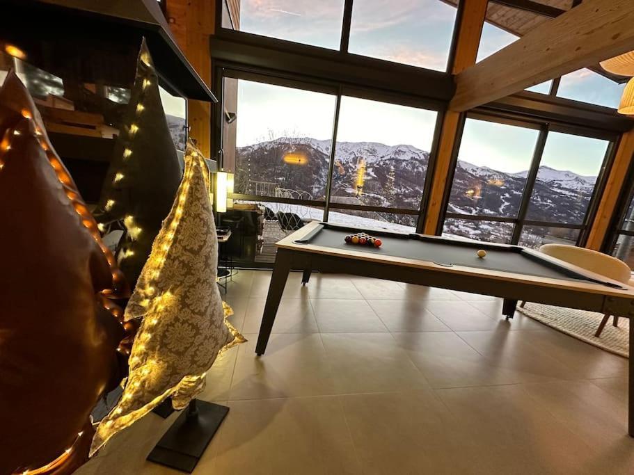 Chalet D'Architecte Avec Vue Panoramique Allos Eksteriør billede