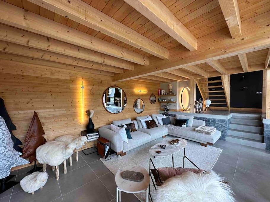 Chalet D'Architecte Avec Vue Panoramique Allos Eksteriør billede