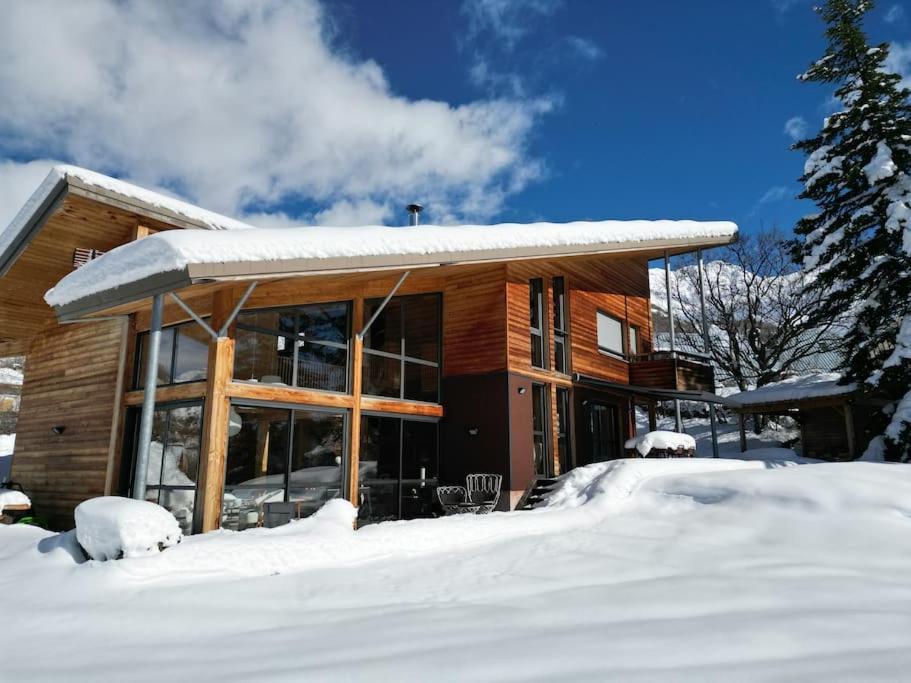 Chalet D'Architecte Avec Vue Panoramique Allos Eksteriør billede