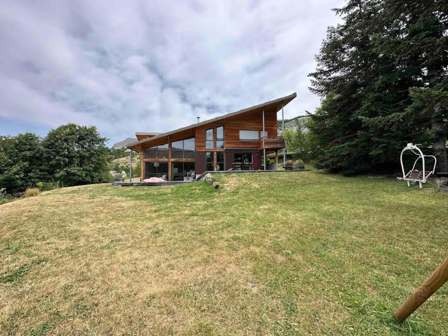 Chalet D'Architecte Avec Vue Panoramique Allos Eksteriør billede