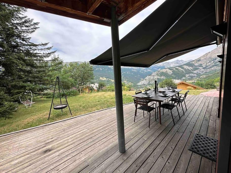 Chalet D'Architecte Avec Vue Panoramique Allos Eksteriør billede