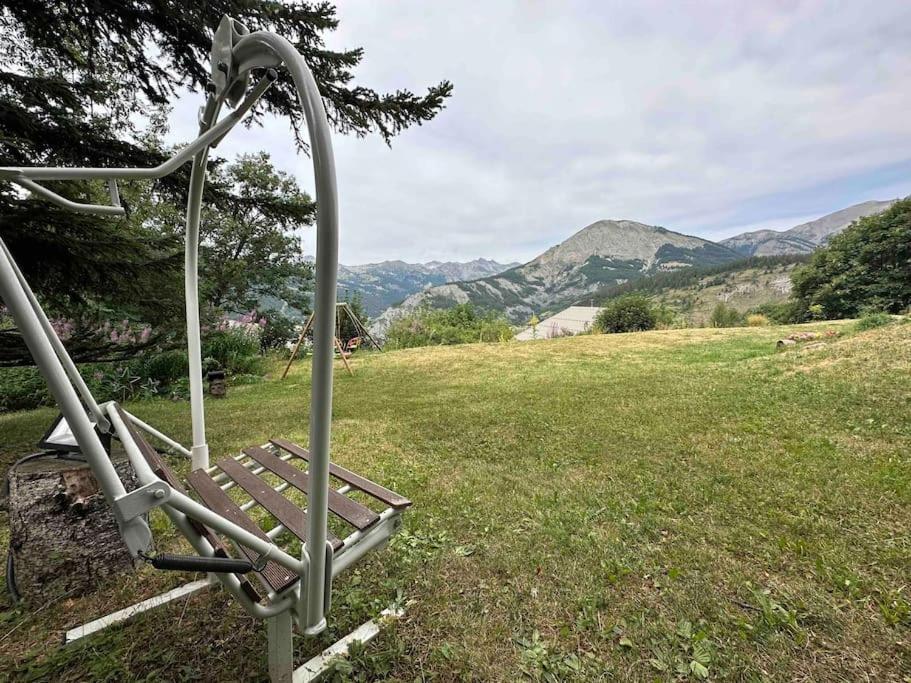 Chalet D'Architecte Avec Vue Panoramique Allos Eksteriør billede