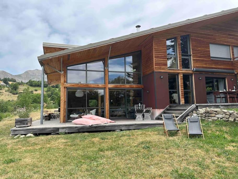 Chalet D'Architecte Avec Vue Panoramique Allos Eksteriør billede