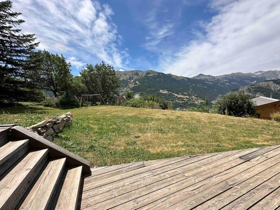 Chalet D'Architecte Avec Vue Panoramique Allos Eksteriør billede