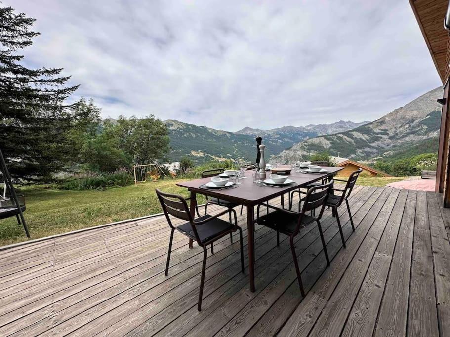 Chalet D'Architecte Avec Vue Panoramique Allos Eksteriør billede