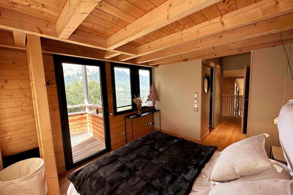 Chalet D'Architecte Avec Vue Panoramique Allos Eksteriør billede